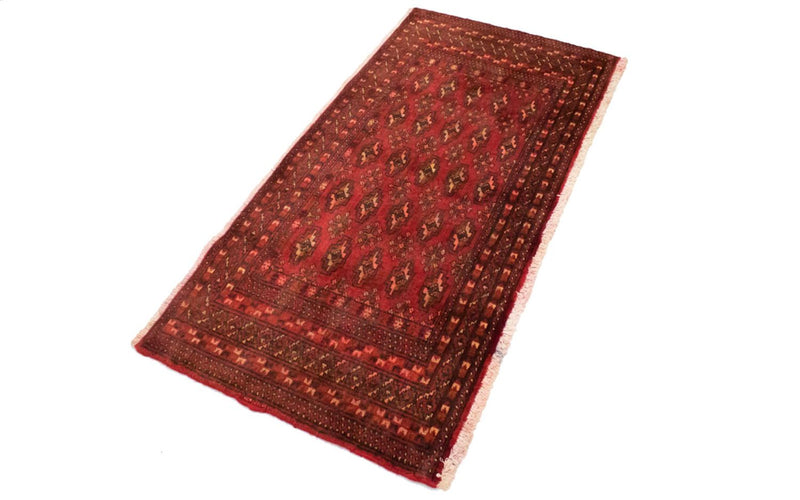 Turkaman tapijt - 130 x 60 cm - rood