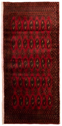 Turkaman tapijt - 130 x 60 cm - rood