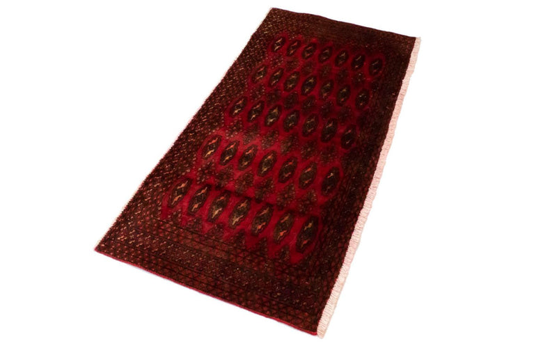 Turkaman tapijt - 130 x 60 cm - rood