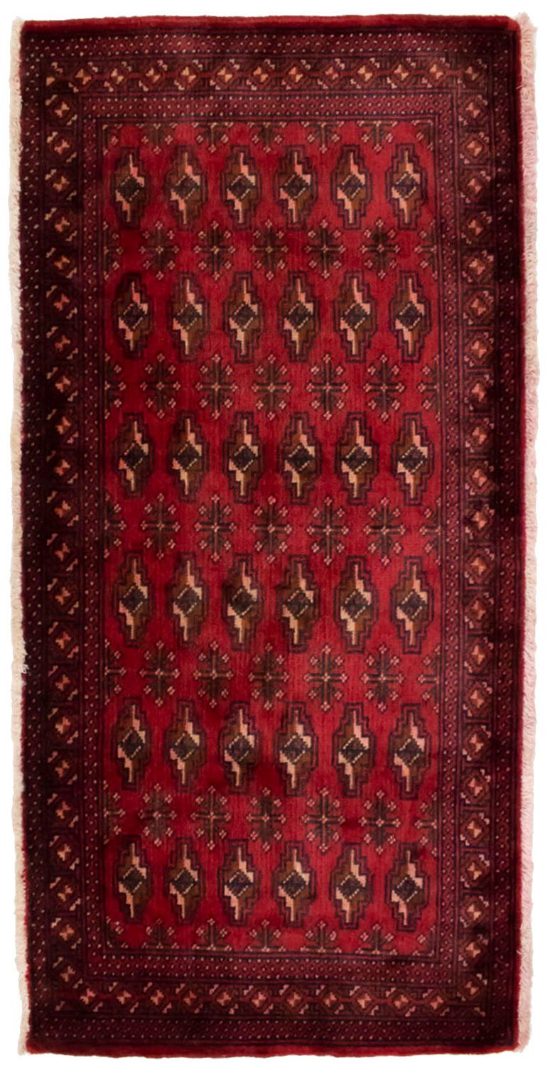 Turkaman tapijt - 130 x 60 cm - rood