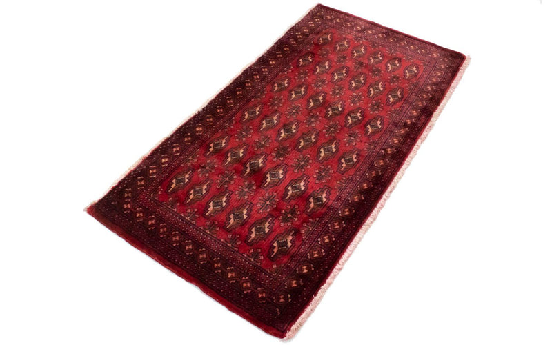 Turkaman tapijt - 130 x 60 cm - rood