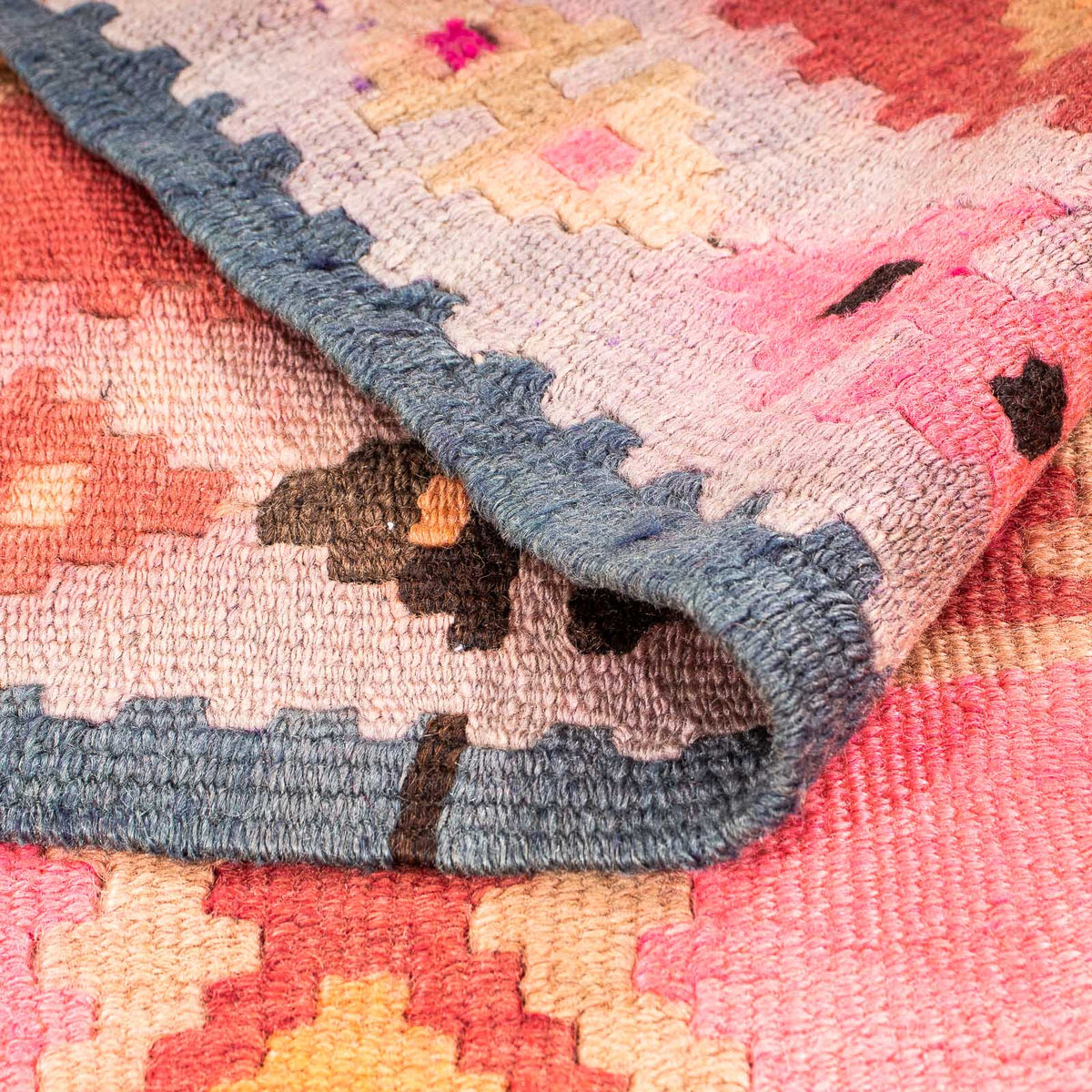 Loper Kelim tapijt - Oud - 265 x 110 cm - veelkleurig