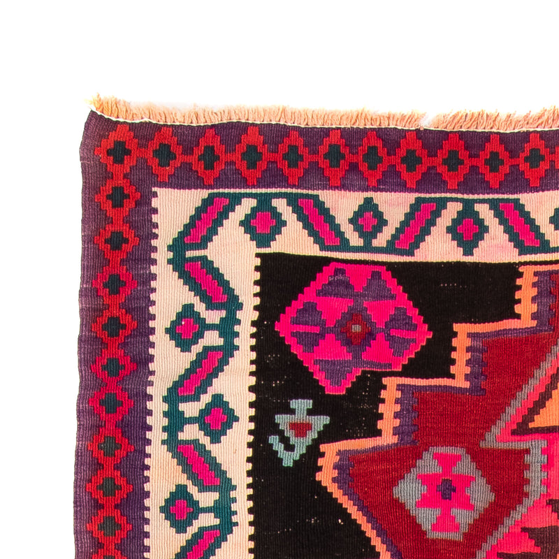 Loper Kelim tapijt - Oud - 320 x 145 cm - veelkleurig