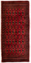 Turkaman tapijt - 130 x 60 cm - rood