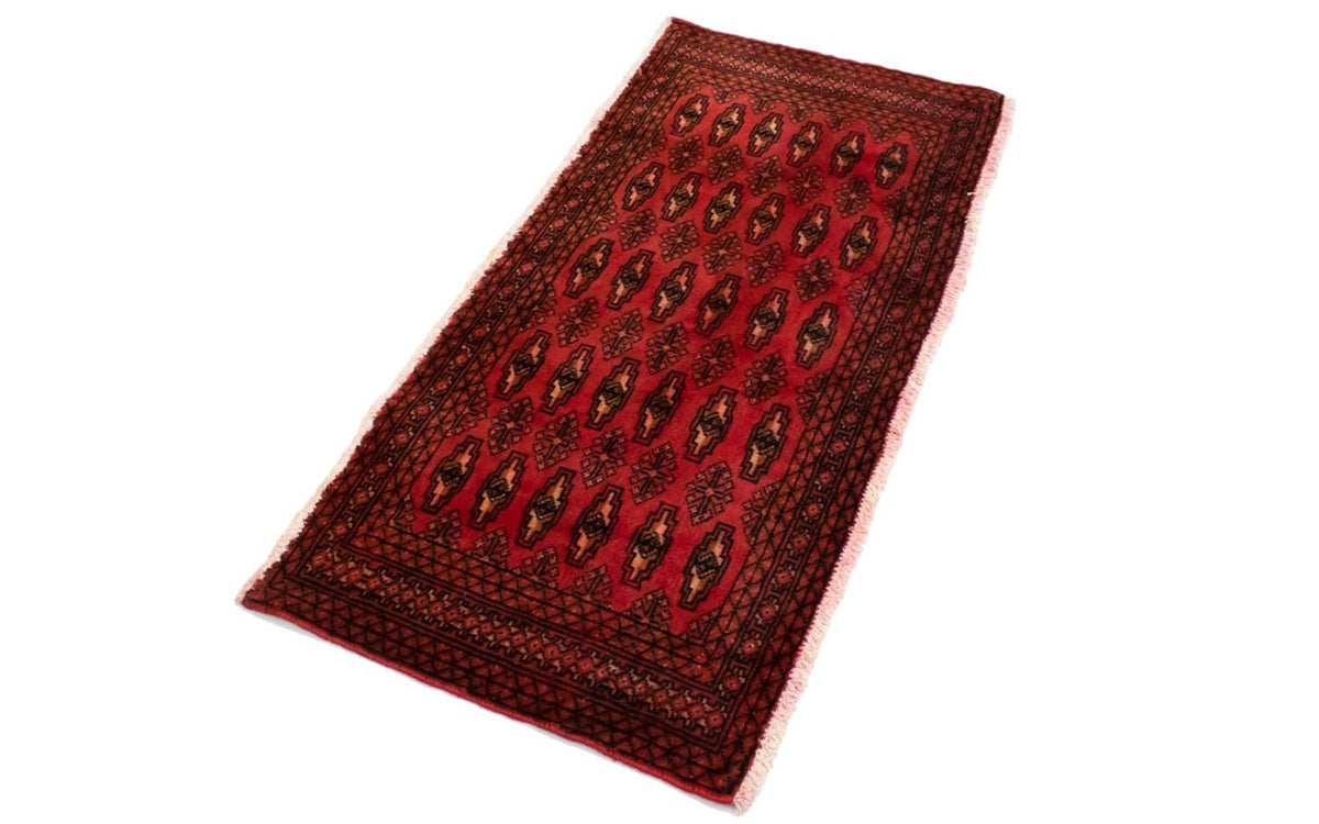 Turkaman tapijt - 130 x 60 cm - rood