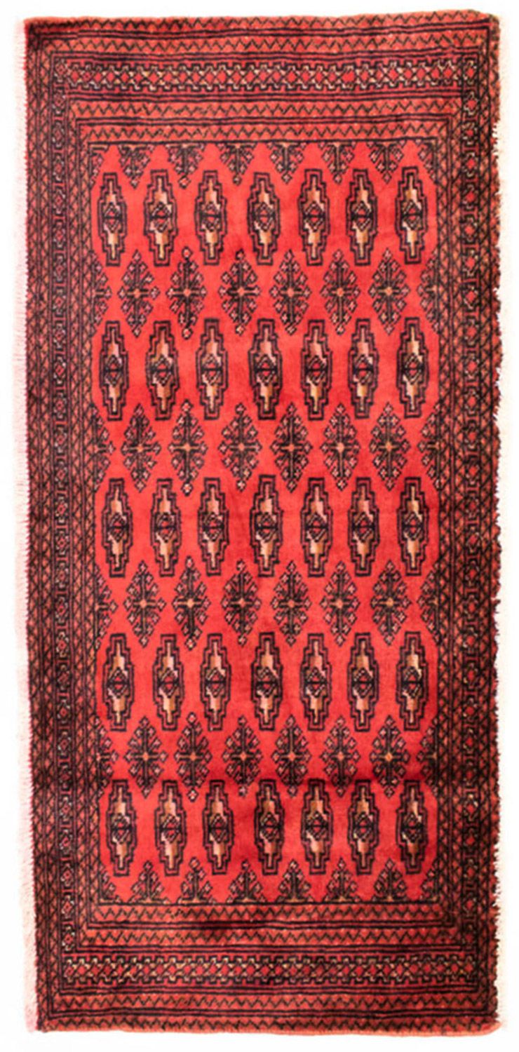 Turkaman tapijt - 130 x 60 cm - rood