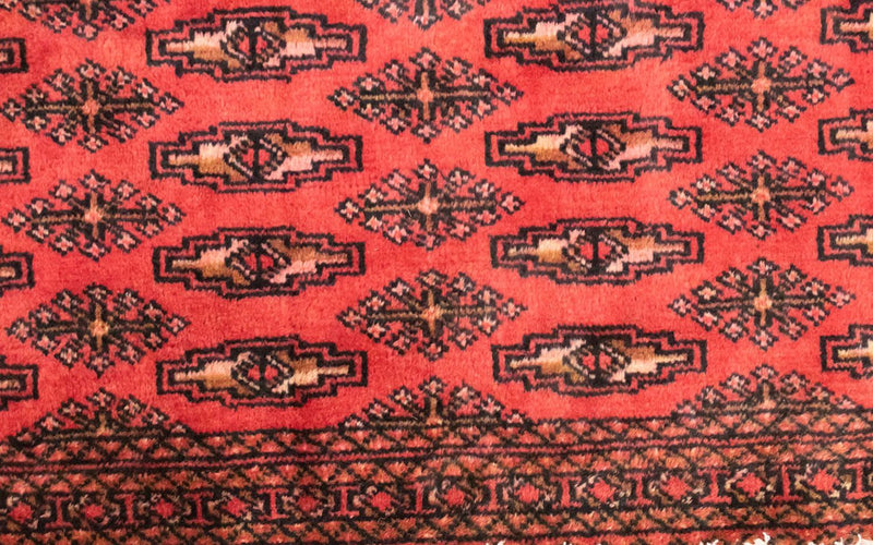 Turkaman tapijt - 130 x 60 cm - rood