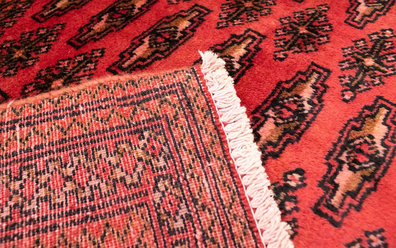 Turkaman tapijt - 130 x 60 cm - rood