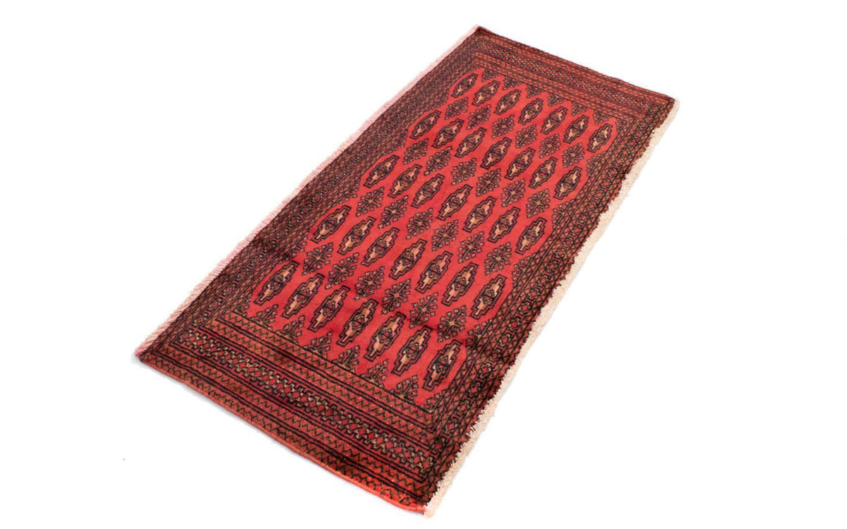 Turkaman tapijt - 130 x 60 cm - rood