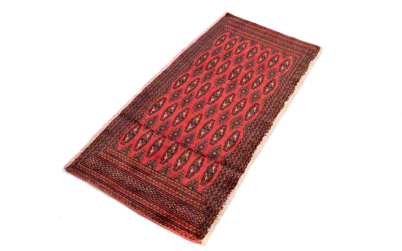 Turkaman tapijt - 130 x 60 cm - rood