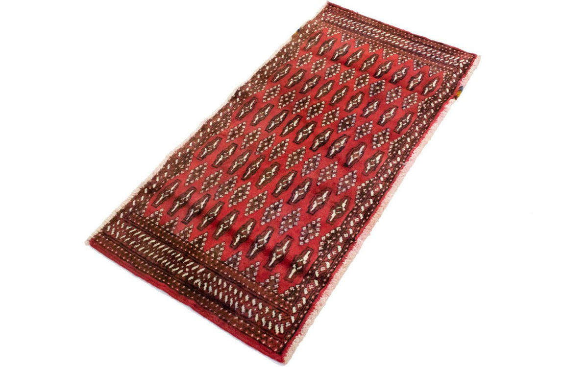 Turkaman tapijt - 130 x 60 cm - rood
