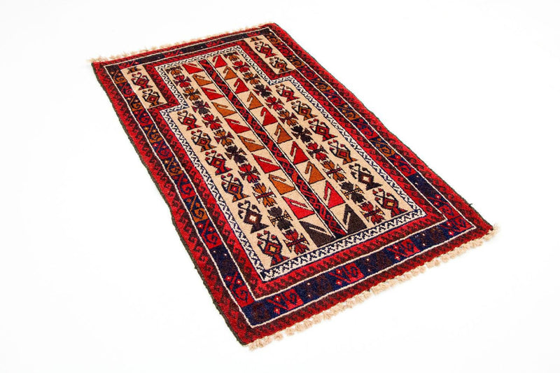Baluch tapijt - 126 x 79 cm - rood