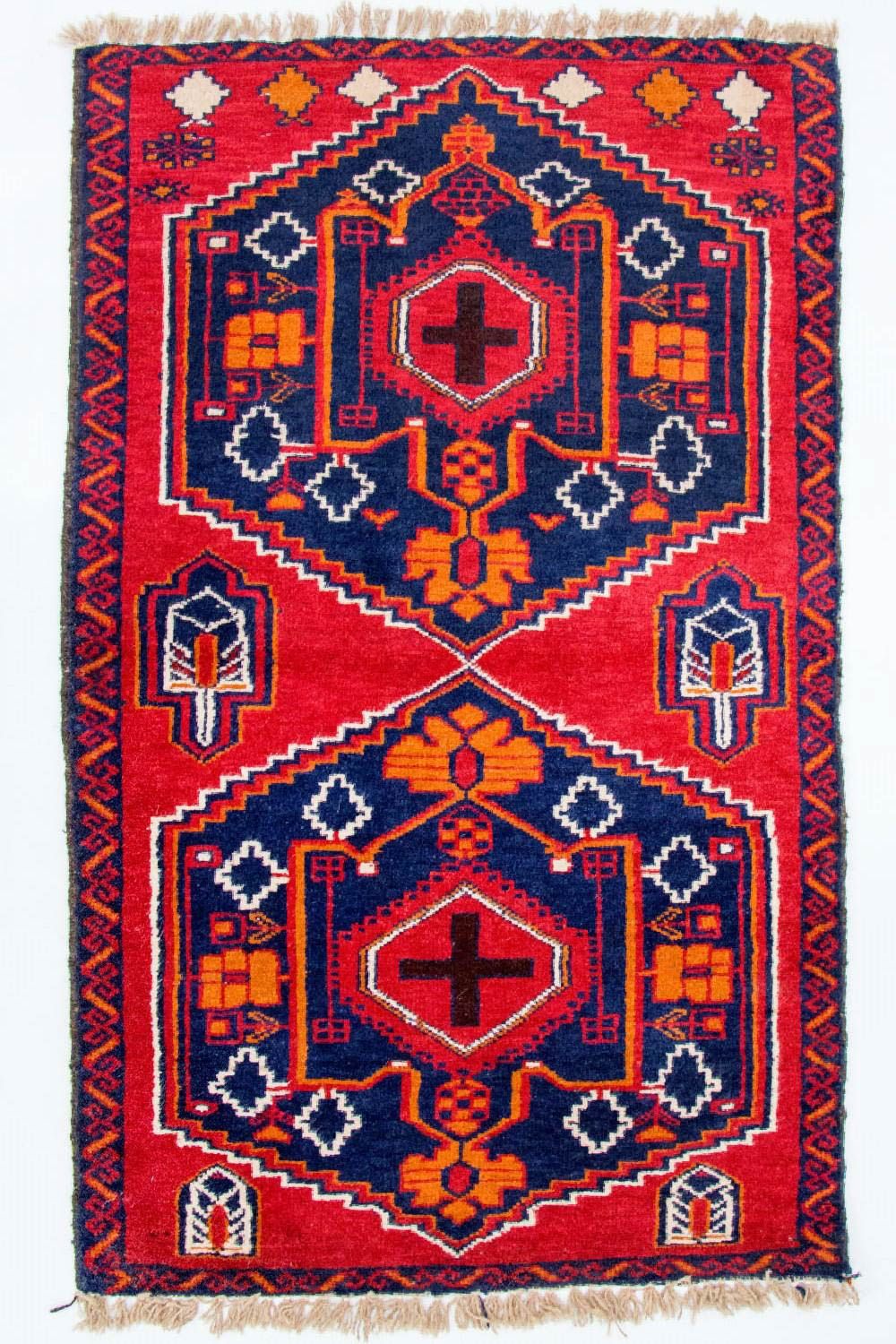 Baluch tapijt - 136 x 80 cm - veelkleurig