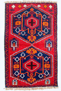 Baluch tapijt - 136 x 80 cm - veelkleurig