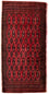 Turkaman tapijt - 130 x 60 cm - rood