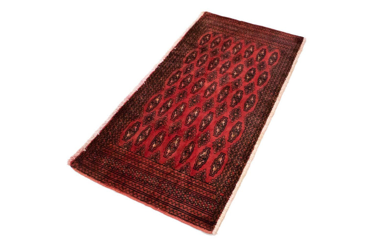 Turkaman tapijt - 130 x 60 cm - rood