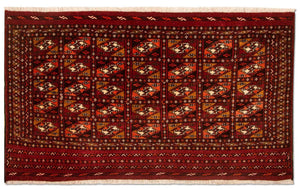 Turkaman tapijt - 115 x 67 cm - rood