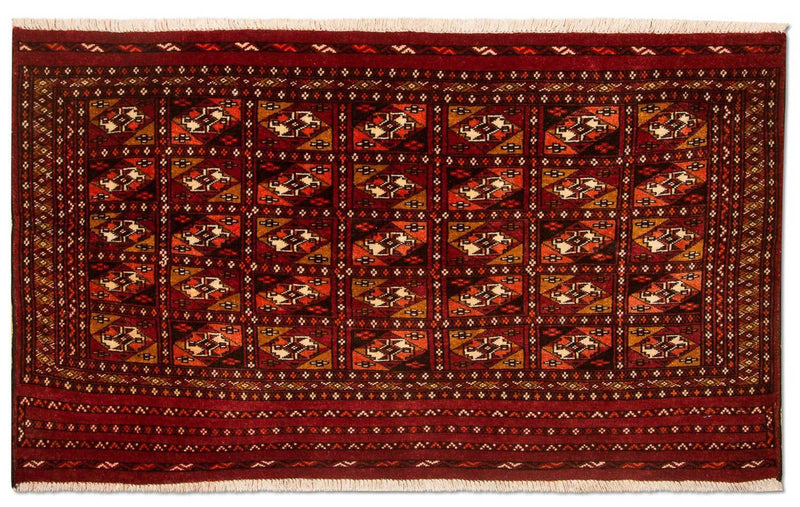 Turkaman tapijt - 115 x 67 cm - rood