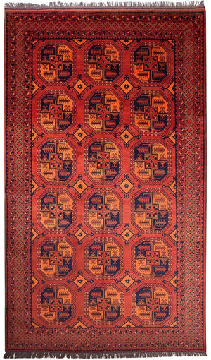 Afghaans tapijt - Kunduz - 300 x 199 cm - rood