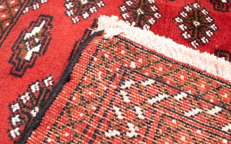 Turkaman tapijt - 130 x 60 cm - rood