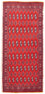 Turkaman tapijt - 130 x 60 cm - rood