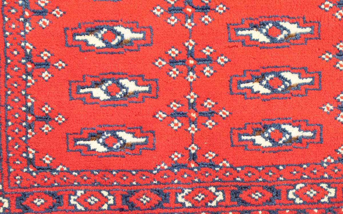 Turkaman tapijt - 130 x 60 cm - rood