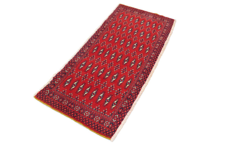 Turkaman tapijt - 130 x 60 cm - rood