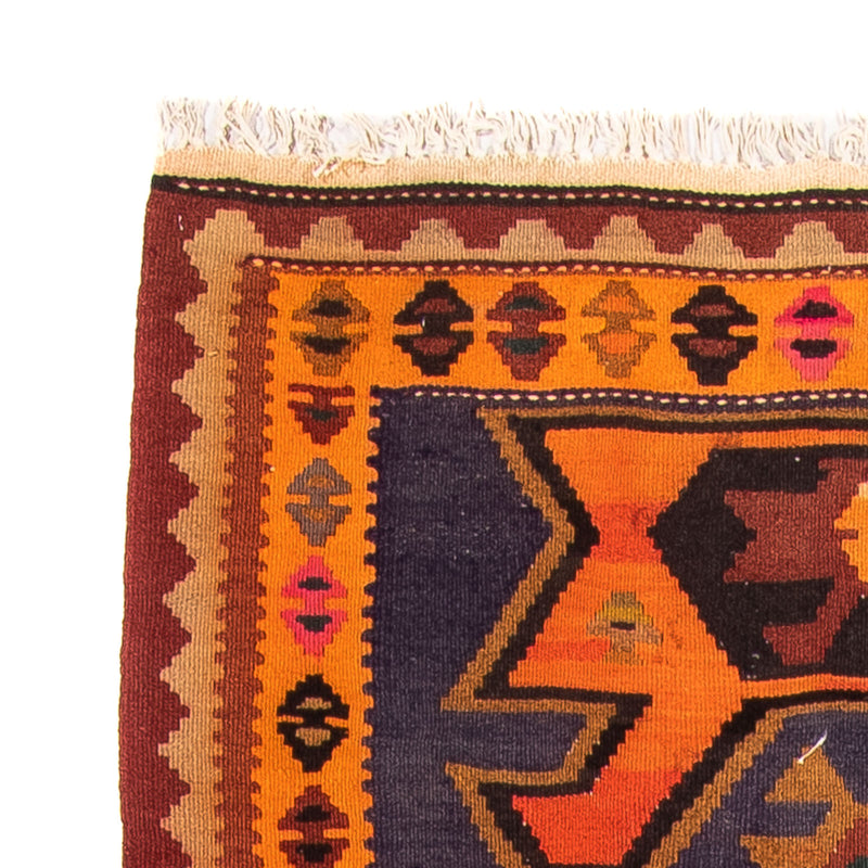 Loper Kelim tapijt - Oud - 220 x 110 cm - veelkleurig