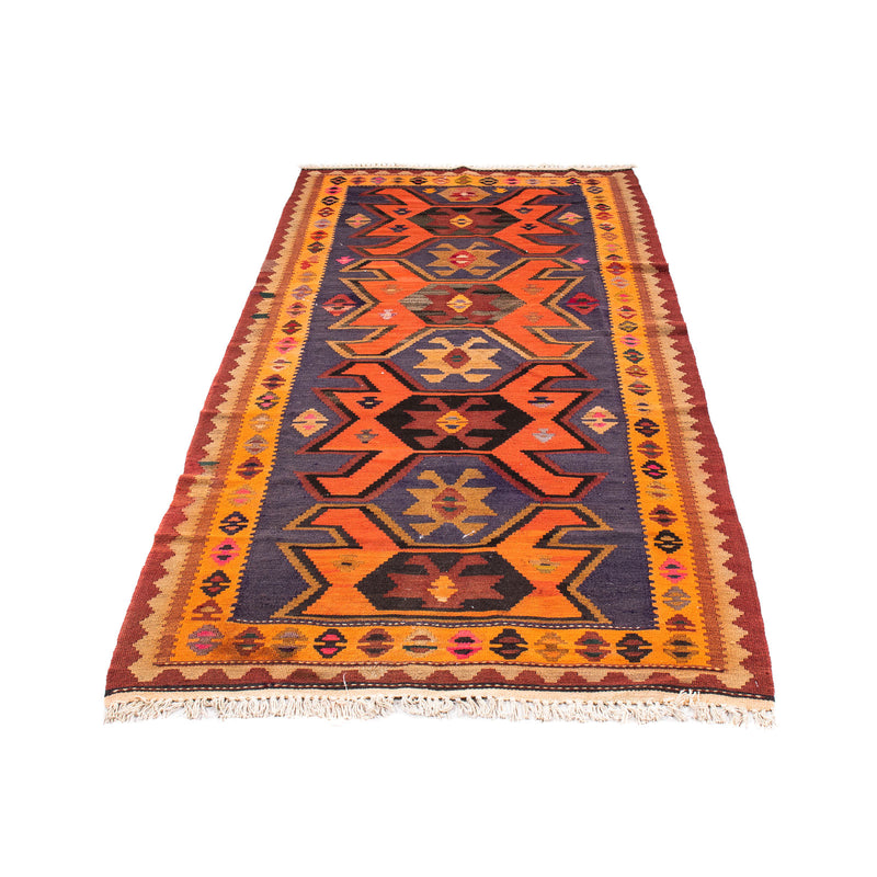 Loper Kelim tapijt - Oud - 220 x 110 cm - veelkleurig