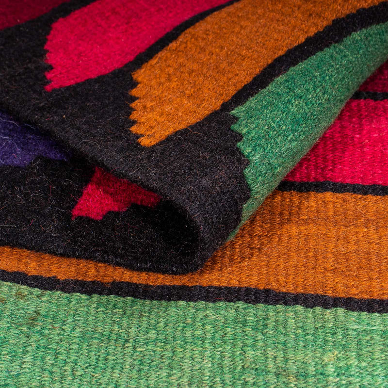 Loper Kelim tapijt - Oud - 350 x 185 cm - veelkleurig