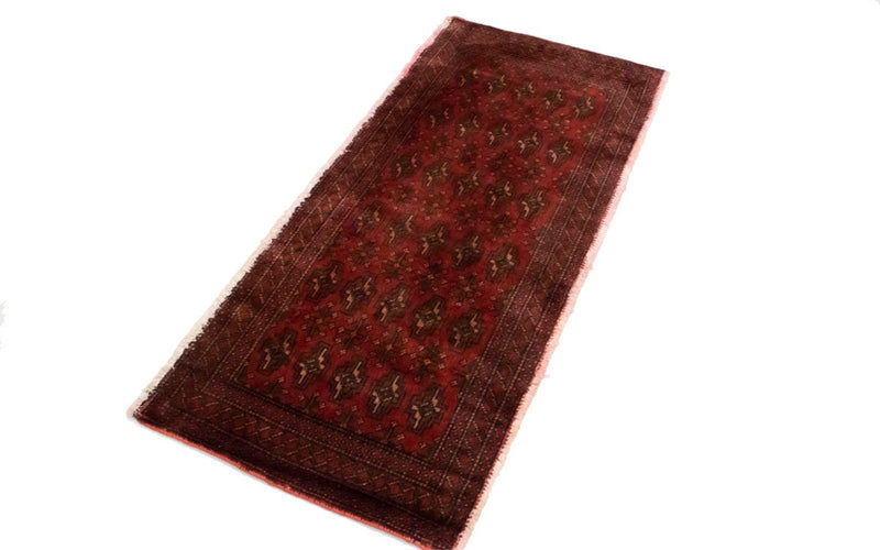 Turkaman tapijt - 130 x 60 cm - rood
