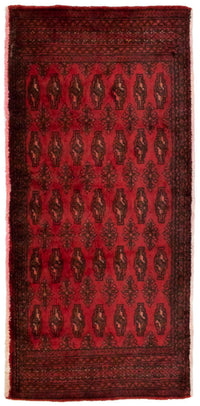 Turkaman tapijt - 130 x 60 cm - rood