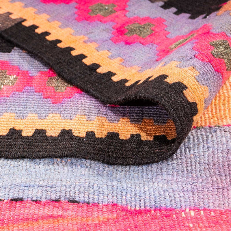 Loper Kelim tapijt - Oud - 340 x 140 cm - veelkleurig