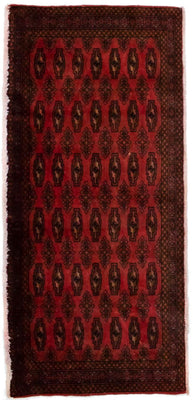 Turkaman tapijt - 130 x 60 cm - rood
