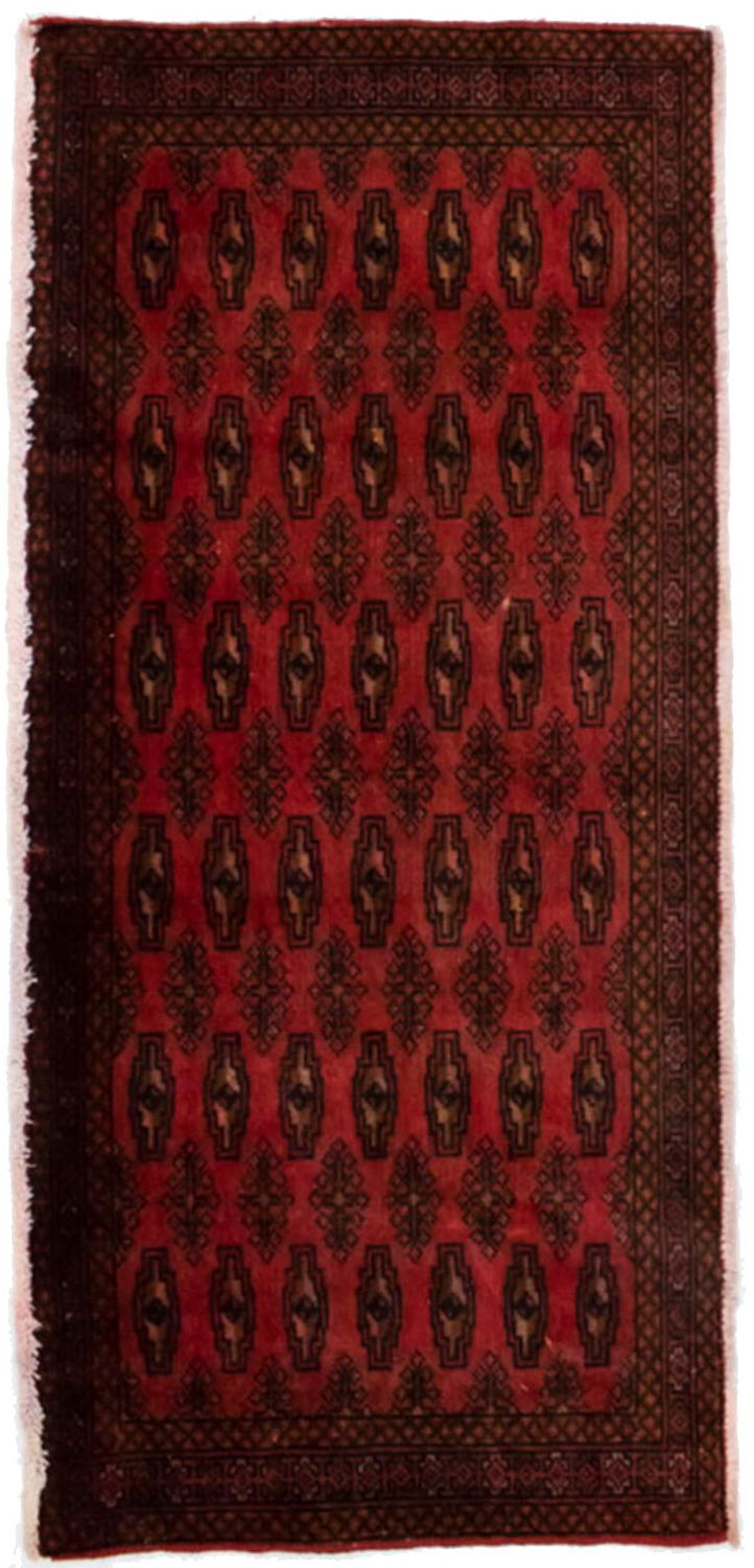 Turkaman tapijt - 130 x 60 cm - rood