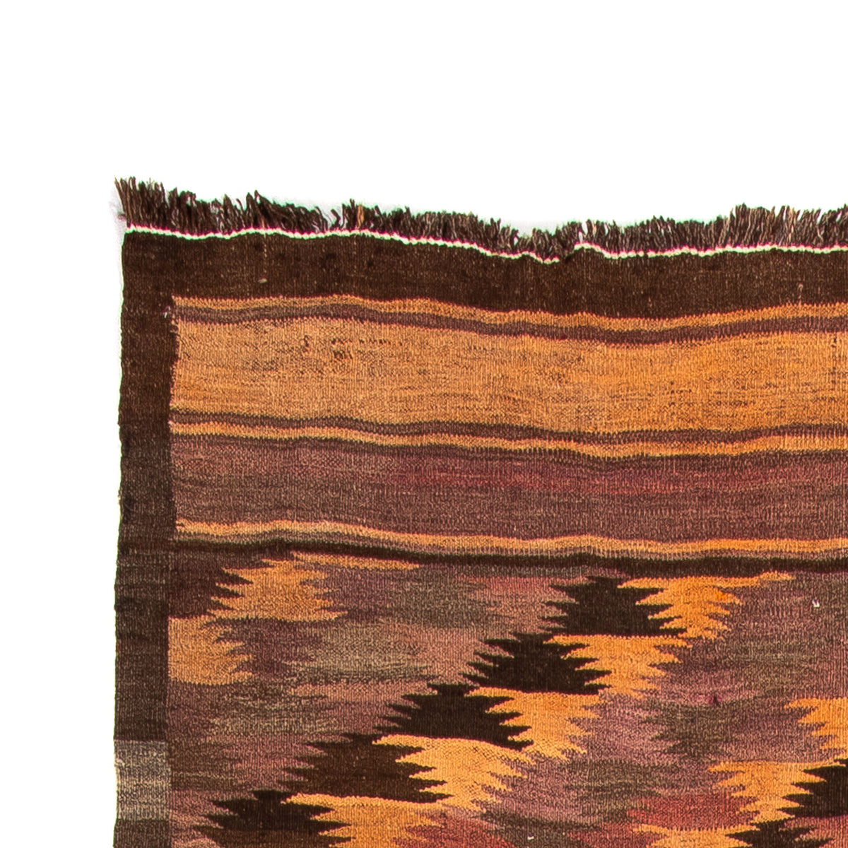 Loper Kelim tapijt - Oud - 380 x 145 cm - veelkleurig