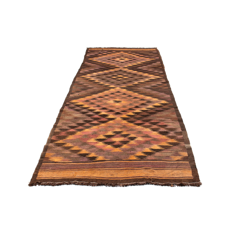 Loper Kelim tapijt - Oud - 380 x 145 cm - veelkleurig