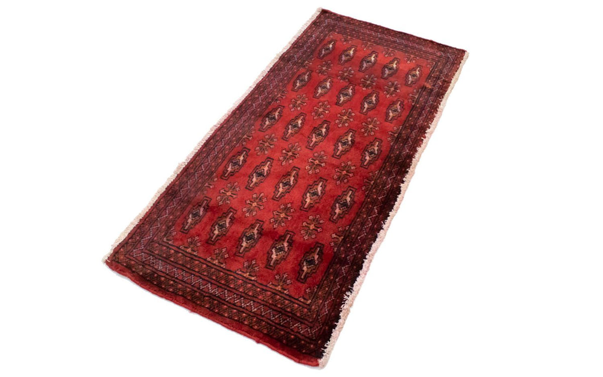 Turkaman tapijt - 130 x 60 cm - rood