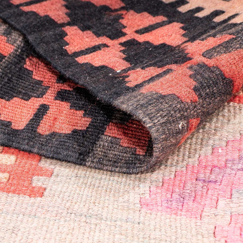 Loper Kelim tapijt - Oud - 395 x 180 cm - veelkleurig