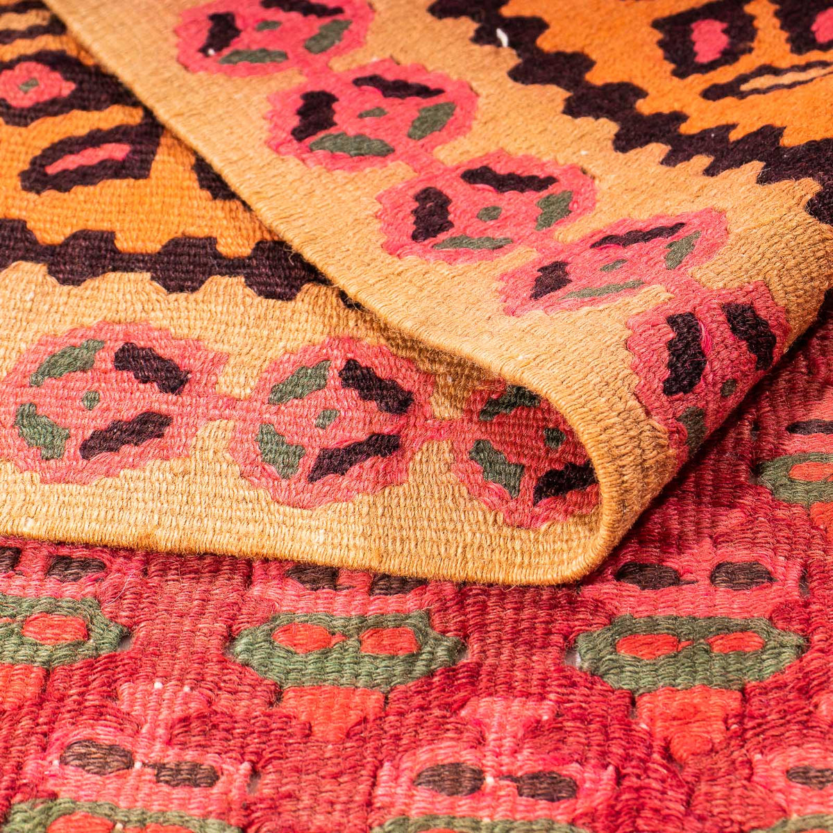 Kelim tapijt - Oud - 280 x 145 cm - veelkleurig