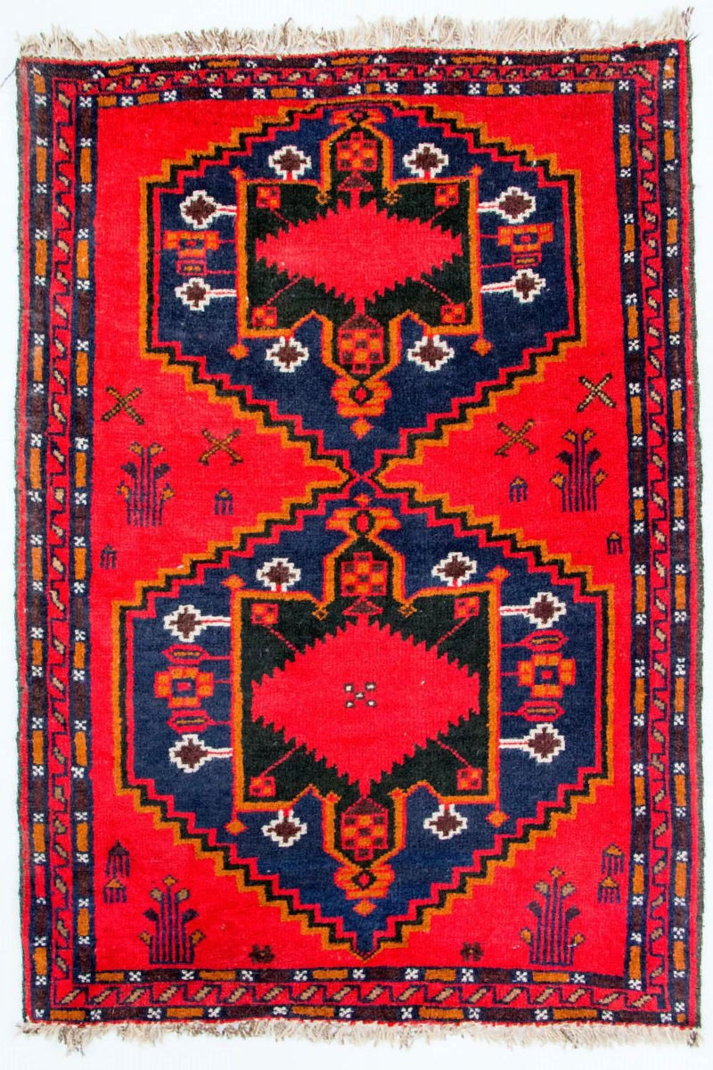 Baluch tapijt - 141 x 92 cm - rood