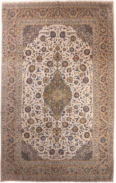 Kashan Tapijt 295x415cm - Perzisch tapijt - beige