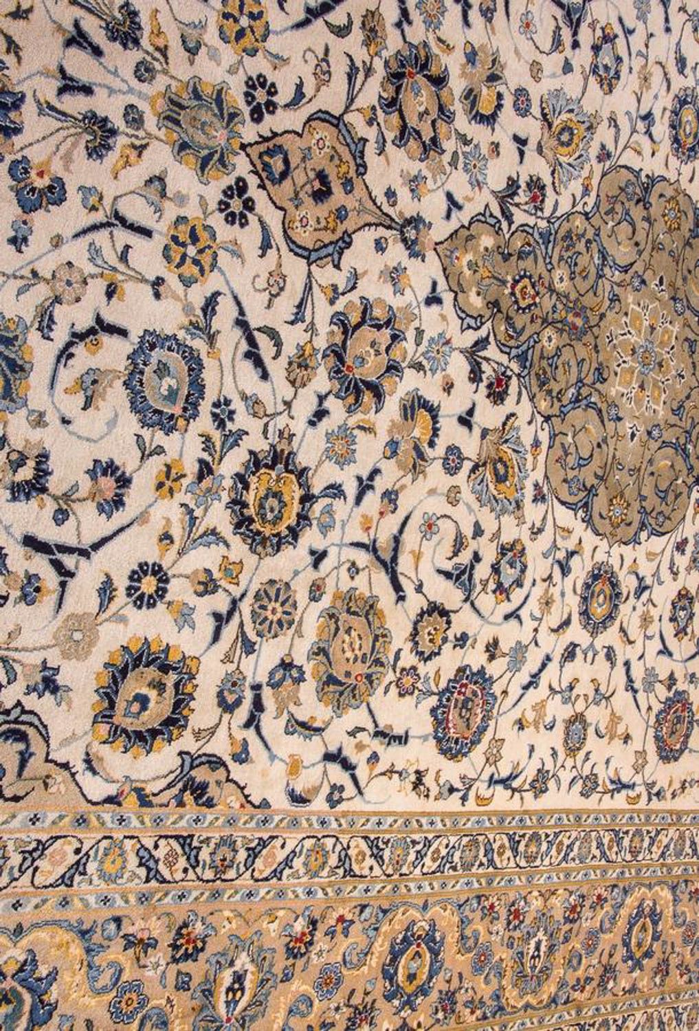 Perzisch tapijt - Keshan - 415 x 295 cm - beige