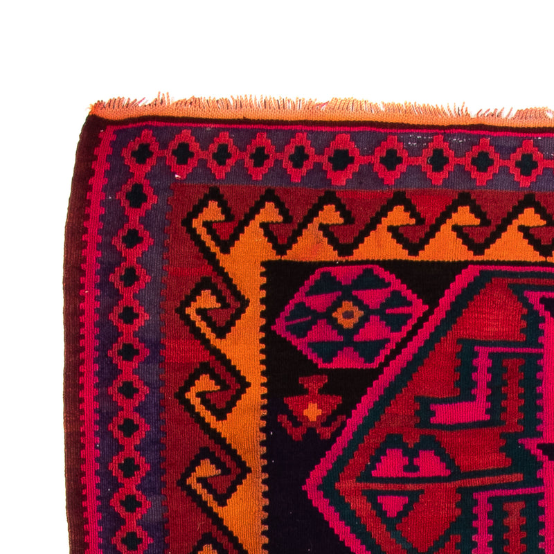 Loper Kelim tapijt - Oud - 345 x 150 cm - veelkleurig