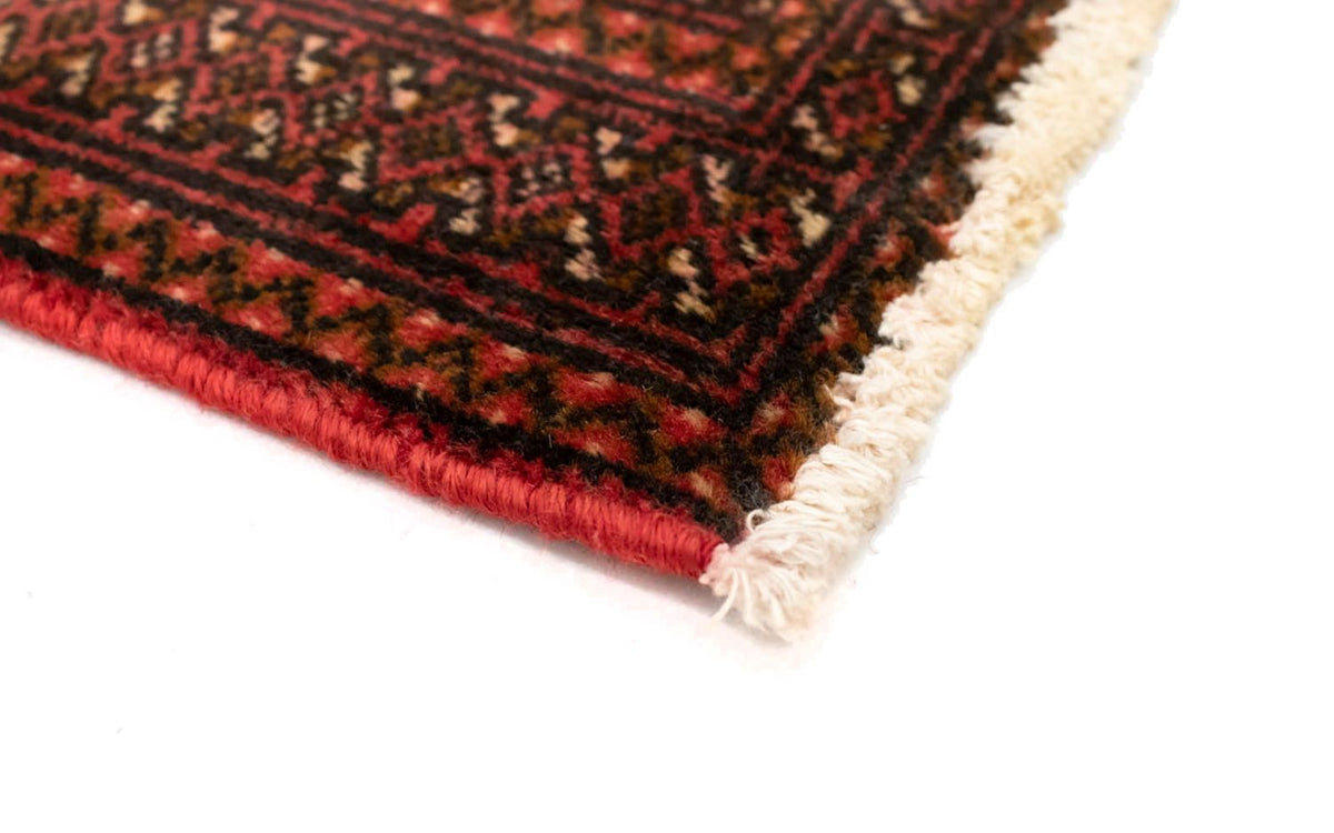 Loper Turkaman tapijt - 100 x 50 cm - rood