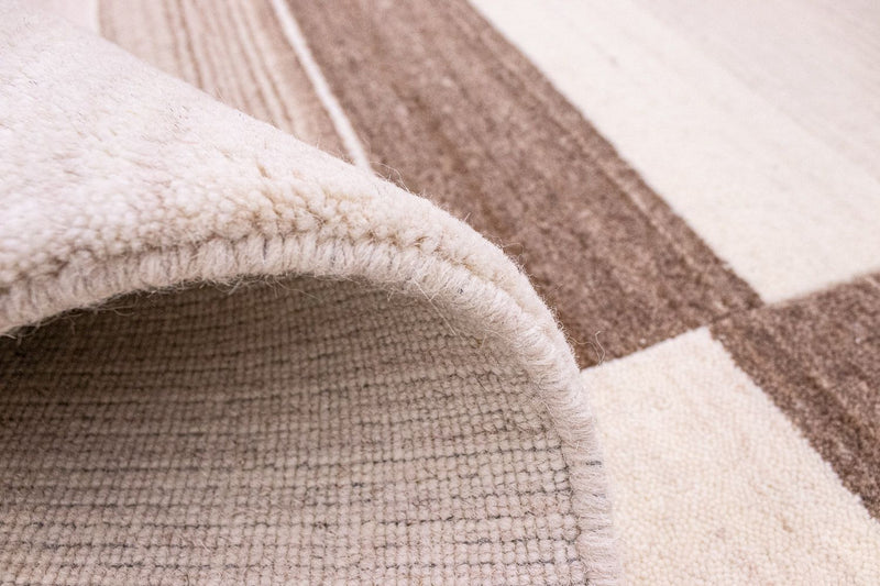 Wollen tapijt - 197 x 144 cm - natuur