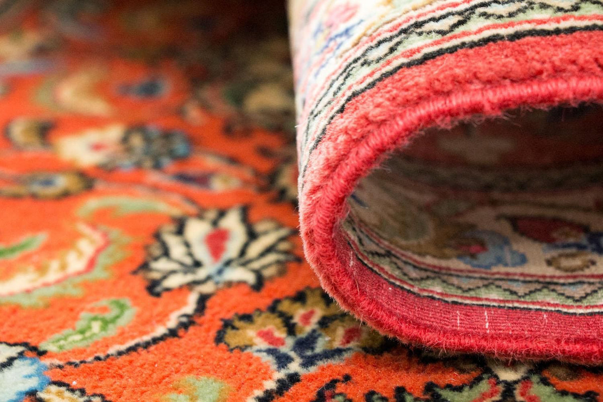 Loper Perzisch tapijt - Ghom - 213 x 70 cm - oranje