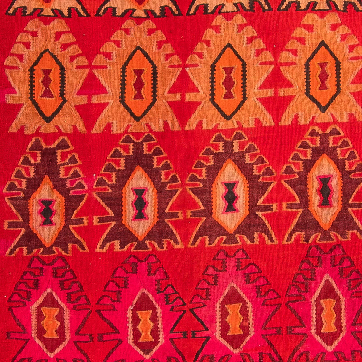 Loper Kelim tapijt - Oud - 395 x 155 cm - veelkleurig