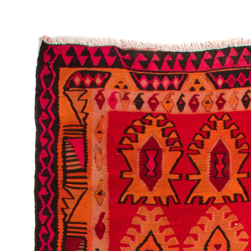 Loper Kelim tapijt - Oud - 395 x 155 cm - veelkleurig