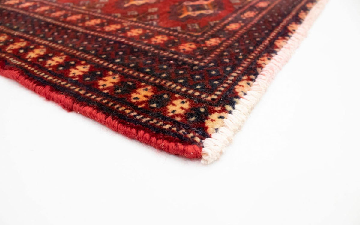 Loper Turkaman tapijt - 100 x 50 cm - rood